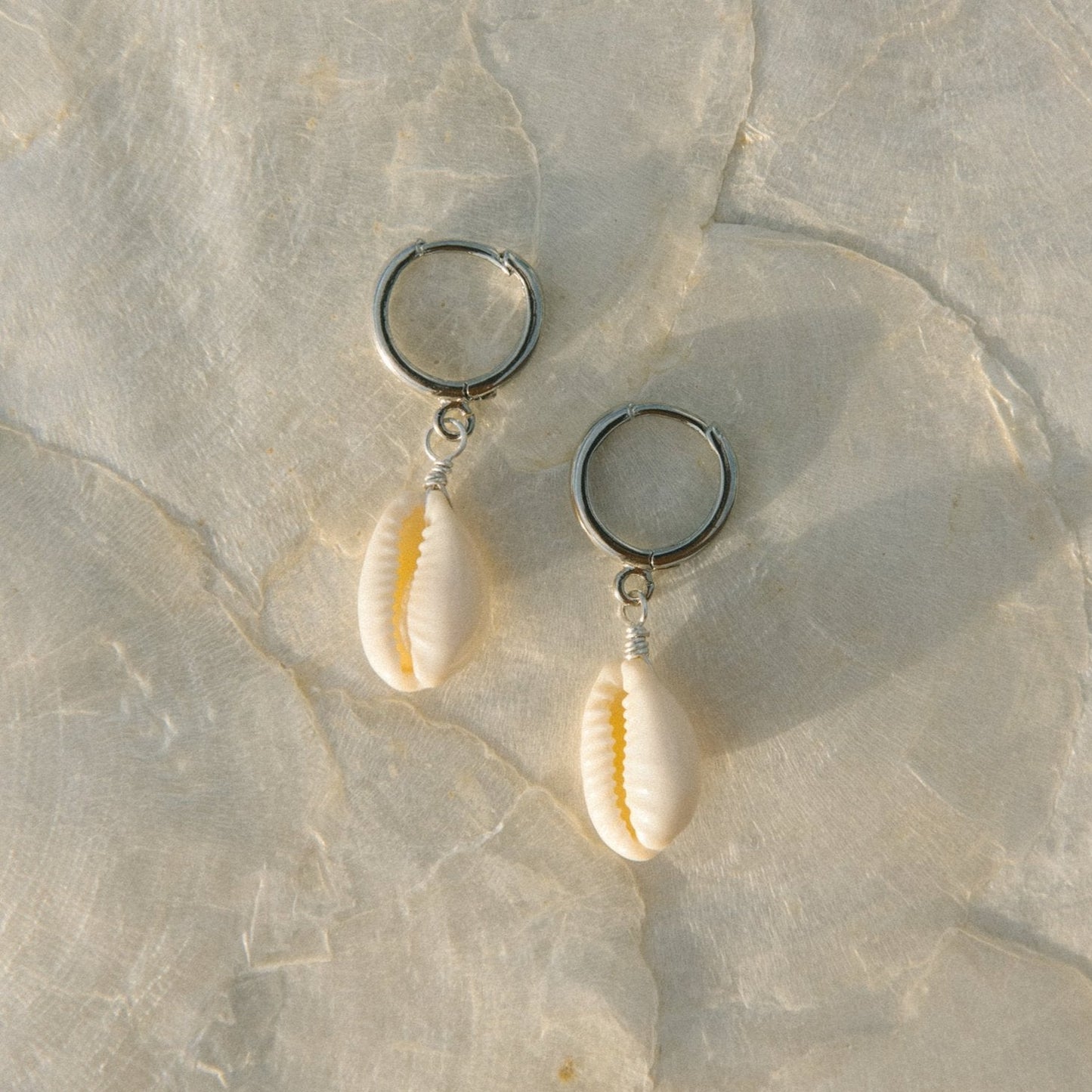 Puka Shell Baby Hoops
