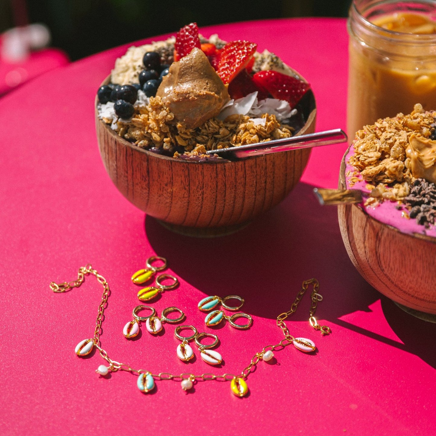 Puka Shell Charm Necklace