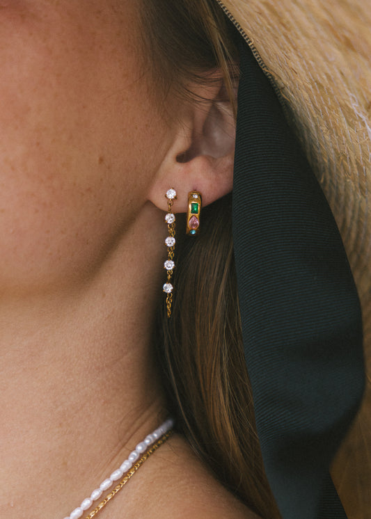 Harlequin Gemstone Baby Hoops