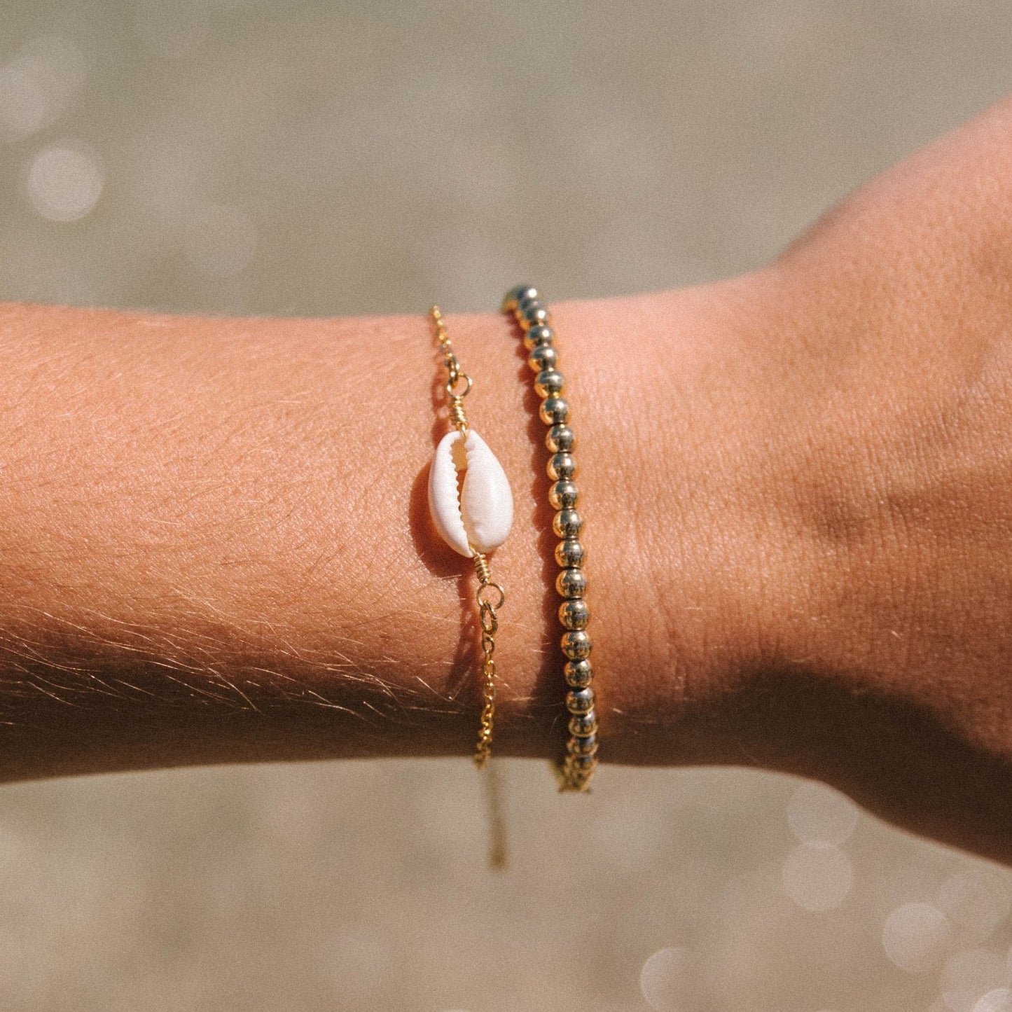 Puka Shell Chain Bracelet