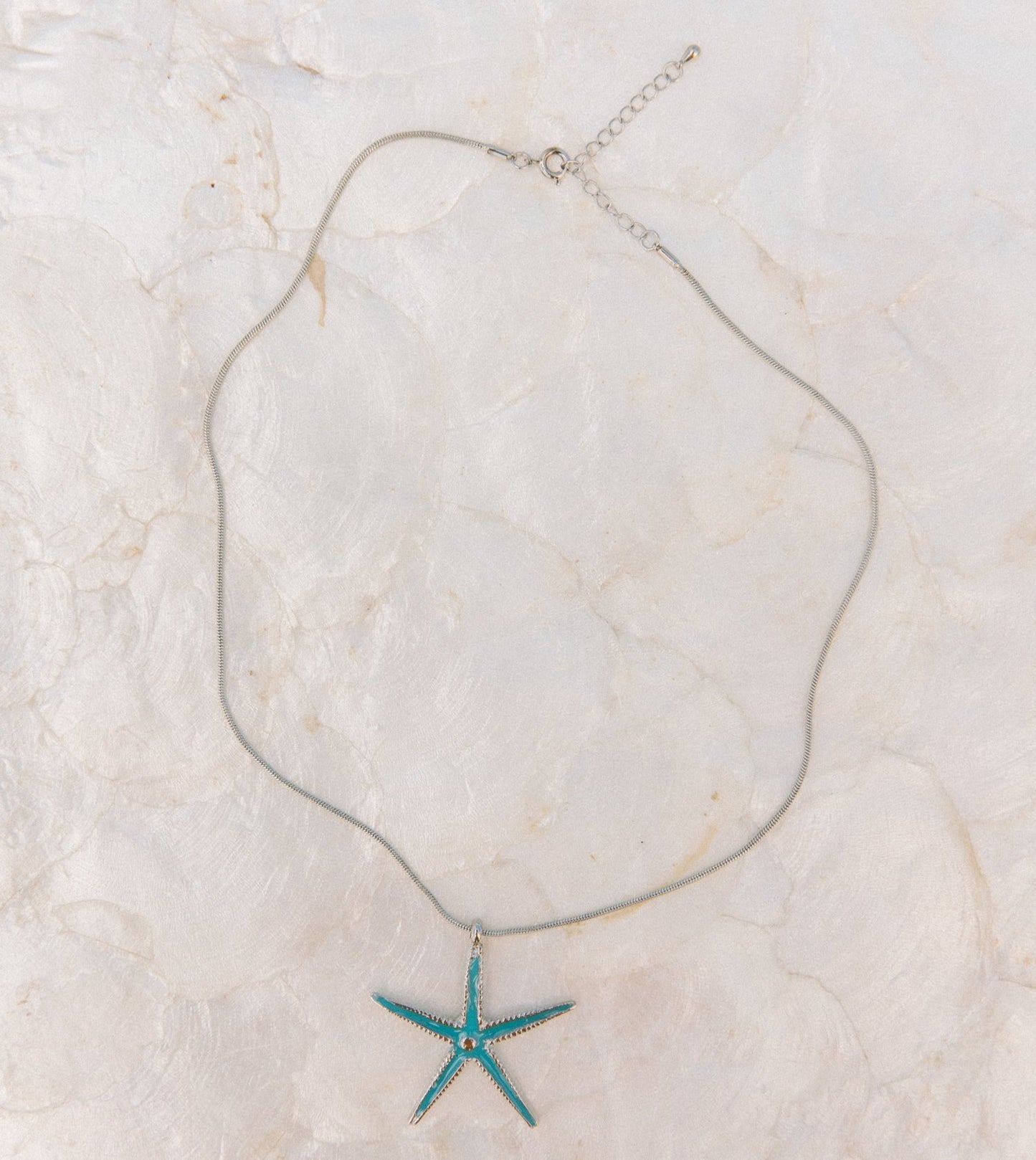 Iridescent Starfish Necklace