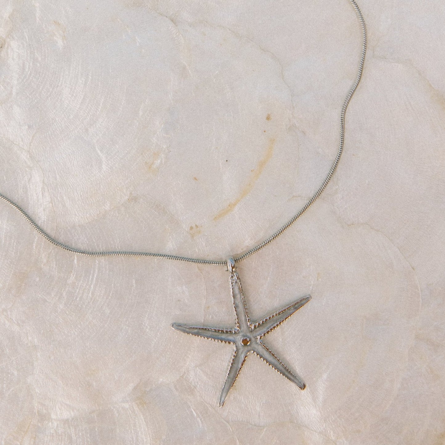 Iridescent Starfish Necklace