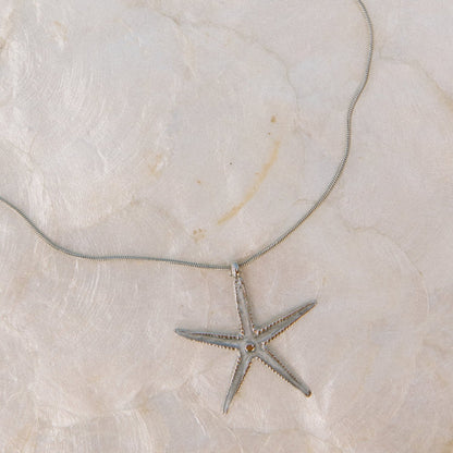Iridescent Starfish Necklace