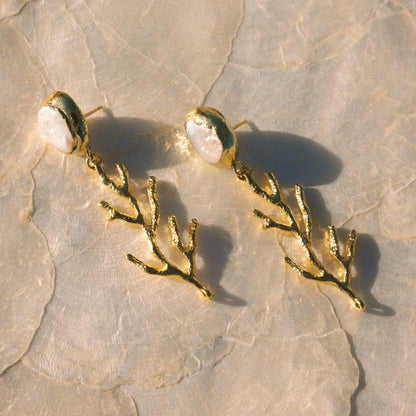 Coral Earrings