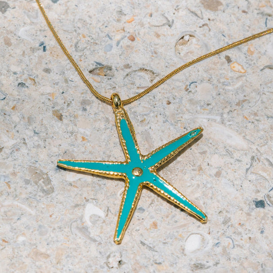 Iridescent Starfish Necklace
