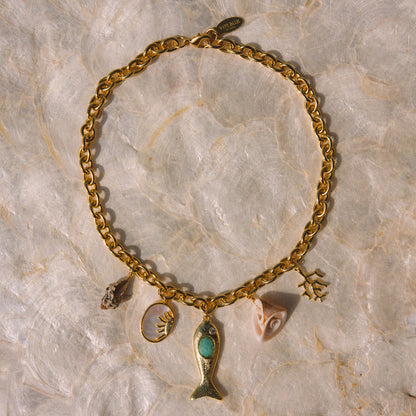 Mediterranean Charm Necklace