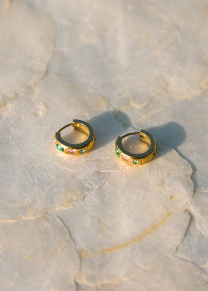 Harlequin Gemstone Baby Hoops