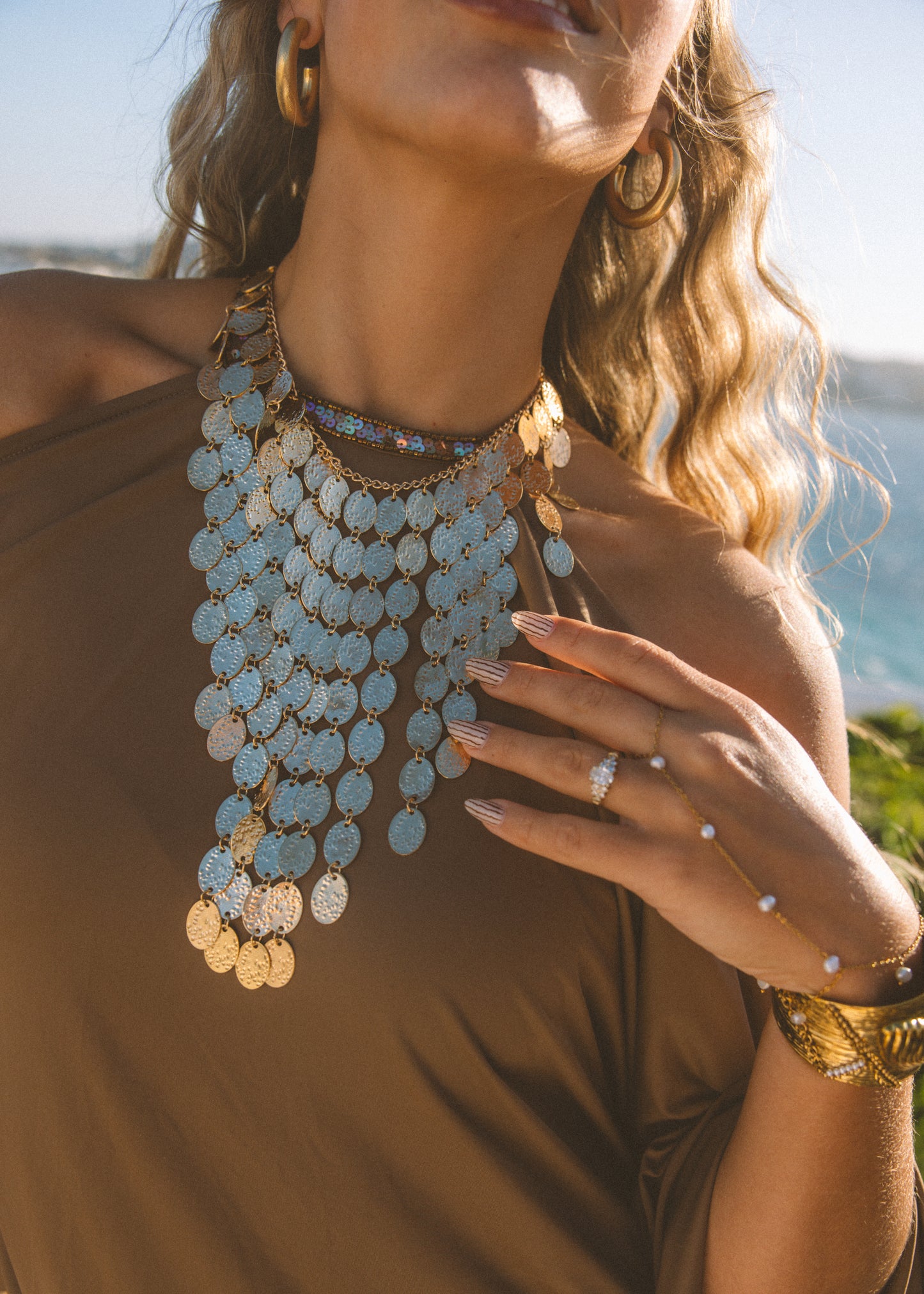 Athena's Gold Coin Necklace