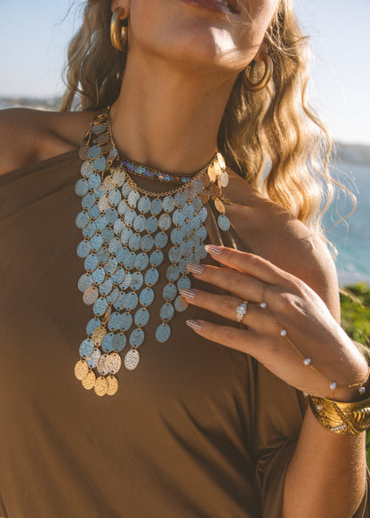 Athena's Gold Coin Necklace