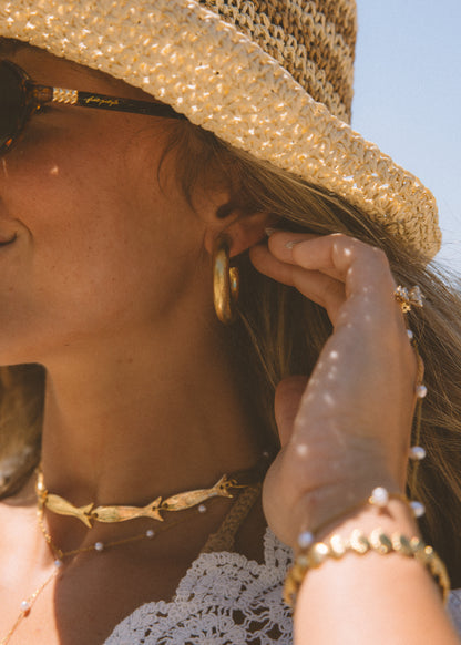 Delos Gold Hoops