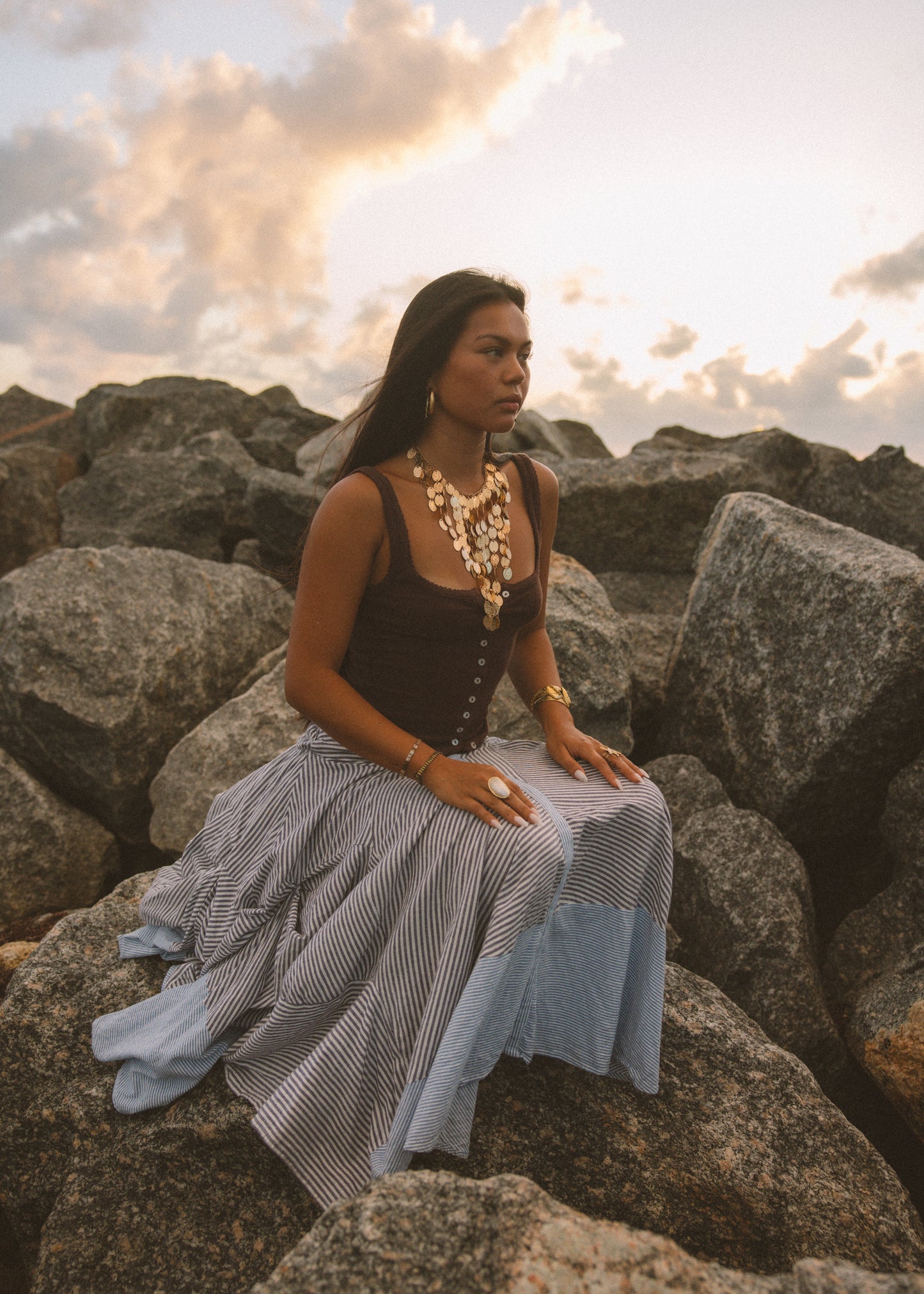 Athena's Gold Coin Necklace