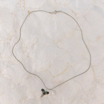 Pearl Shark Tooth Necklace