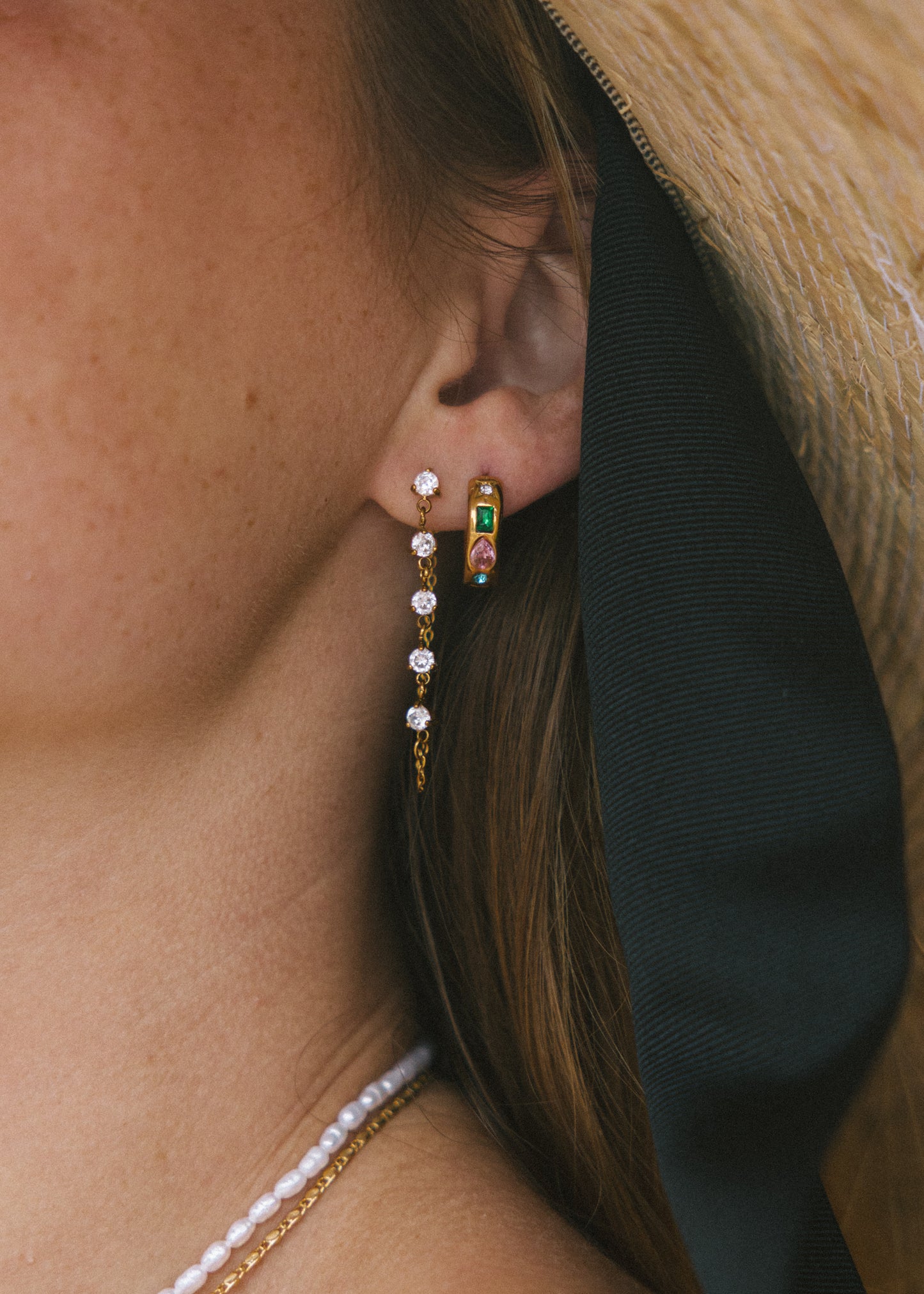 Harlequin Gemstone Baby Hoops