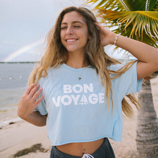 Bon Voyage Cropped Tee