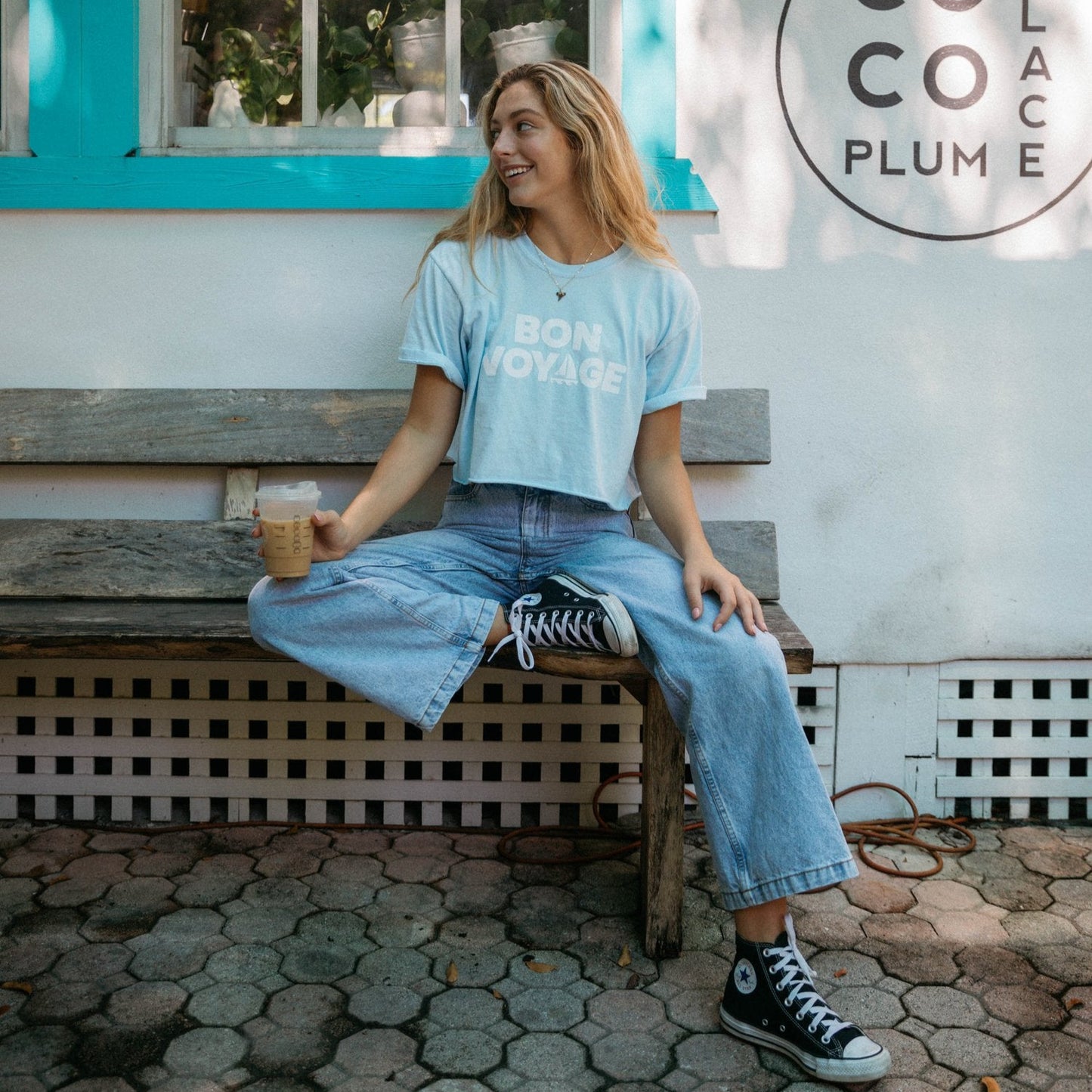 Bon Voyage Cropped Tee